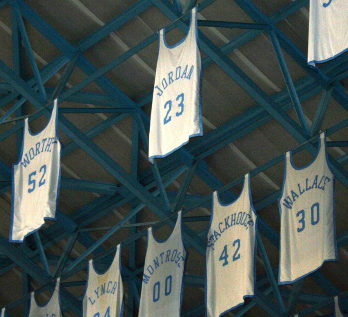 Chapel Hill Basketball Stars' Retired Jerseys