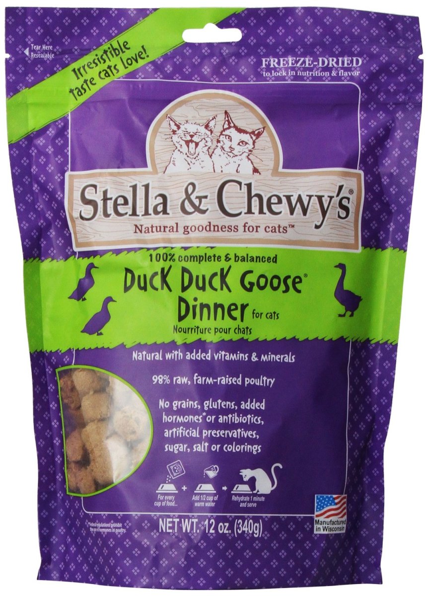 Stella and Chewy's contains 98% raw, farm-raised poultry.
