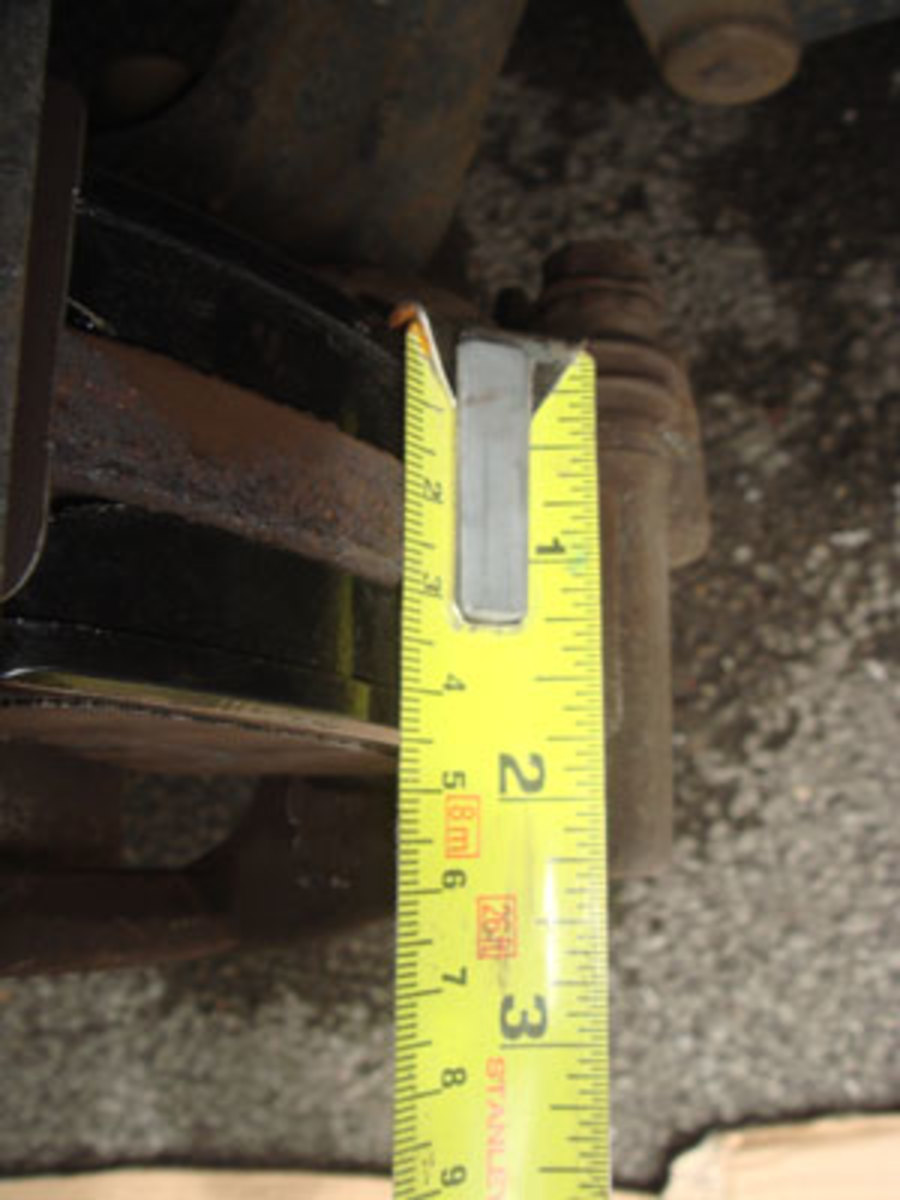 Measure the brake pads.