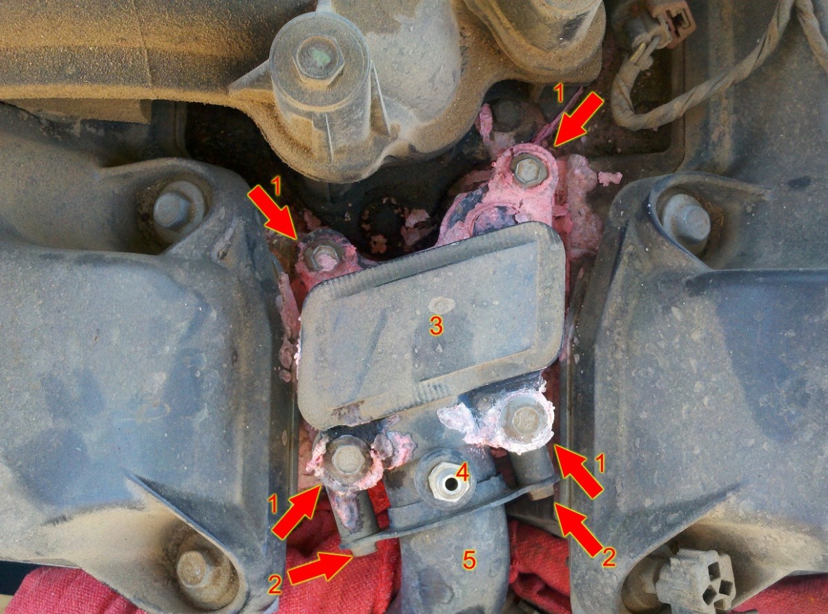 how-to-replace-a-water-coolant-housing-outlet-on-a-dodge-charger-2006-2009-with-27l-engine