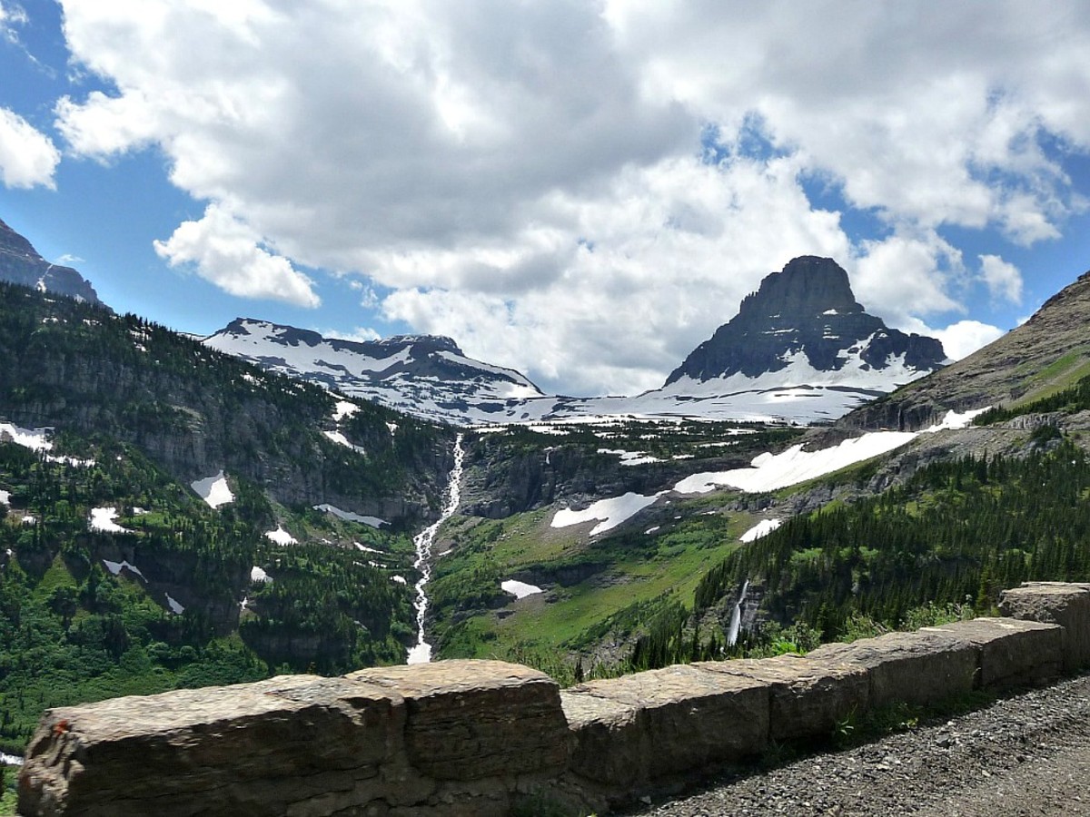 Glacier National Park offers snow-capped mountains and treacherous drives that every RV traveler should want to see.