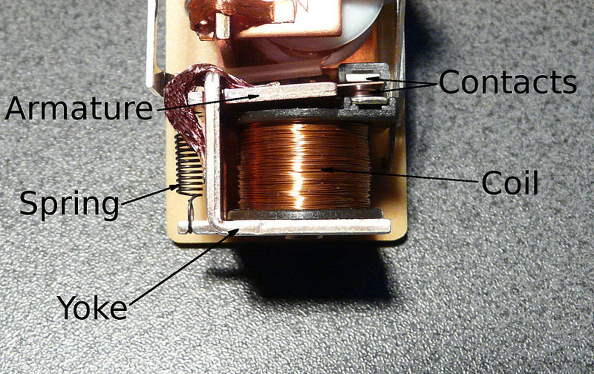 A common electromechanical relay.