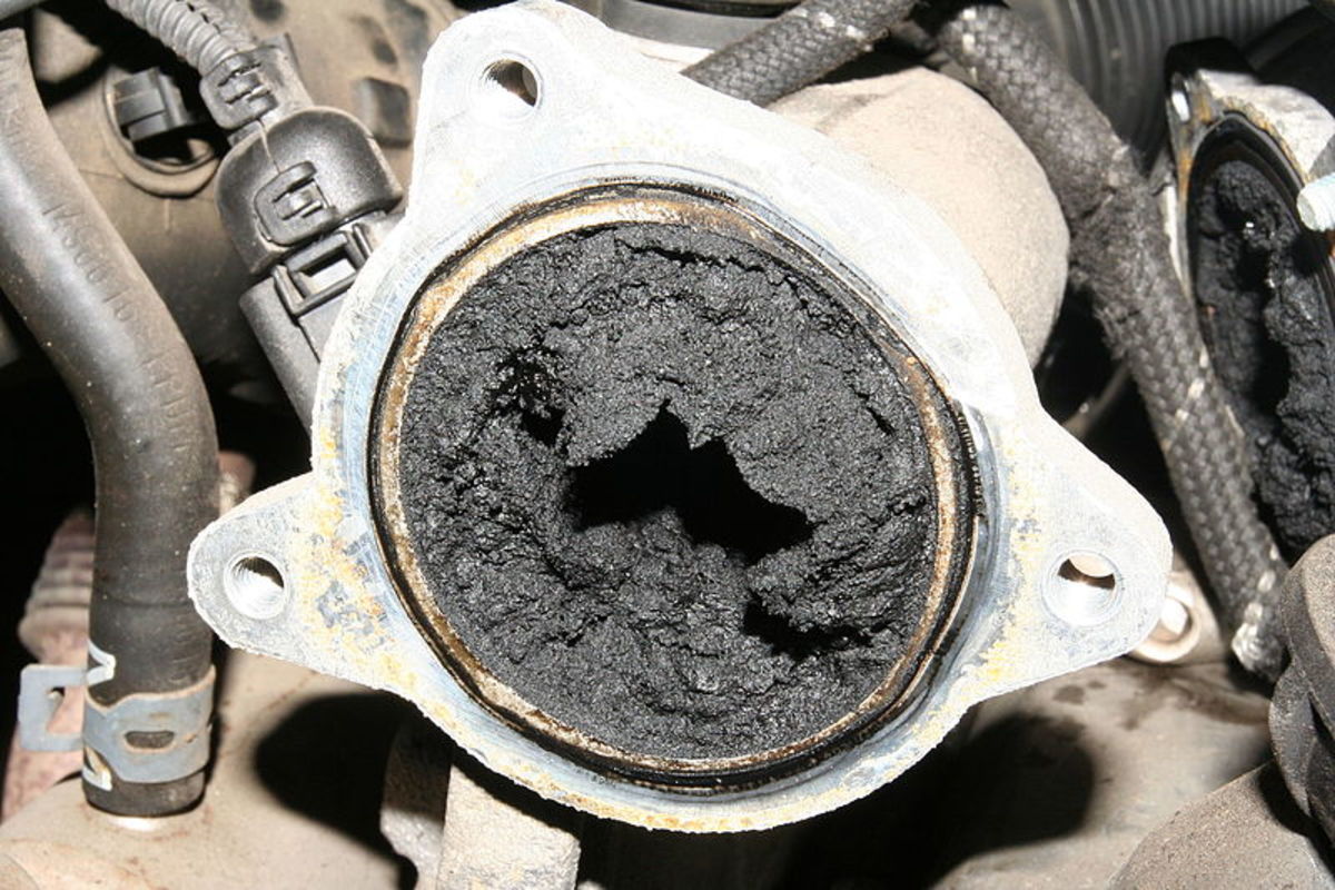 Buildup interferes with EGR valve operation.