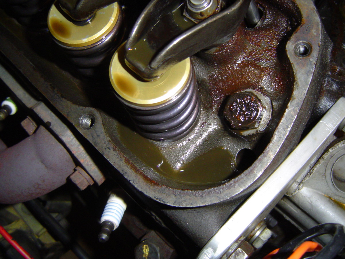 A blown head gasket can cause coolant to mix with engine oil.