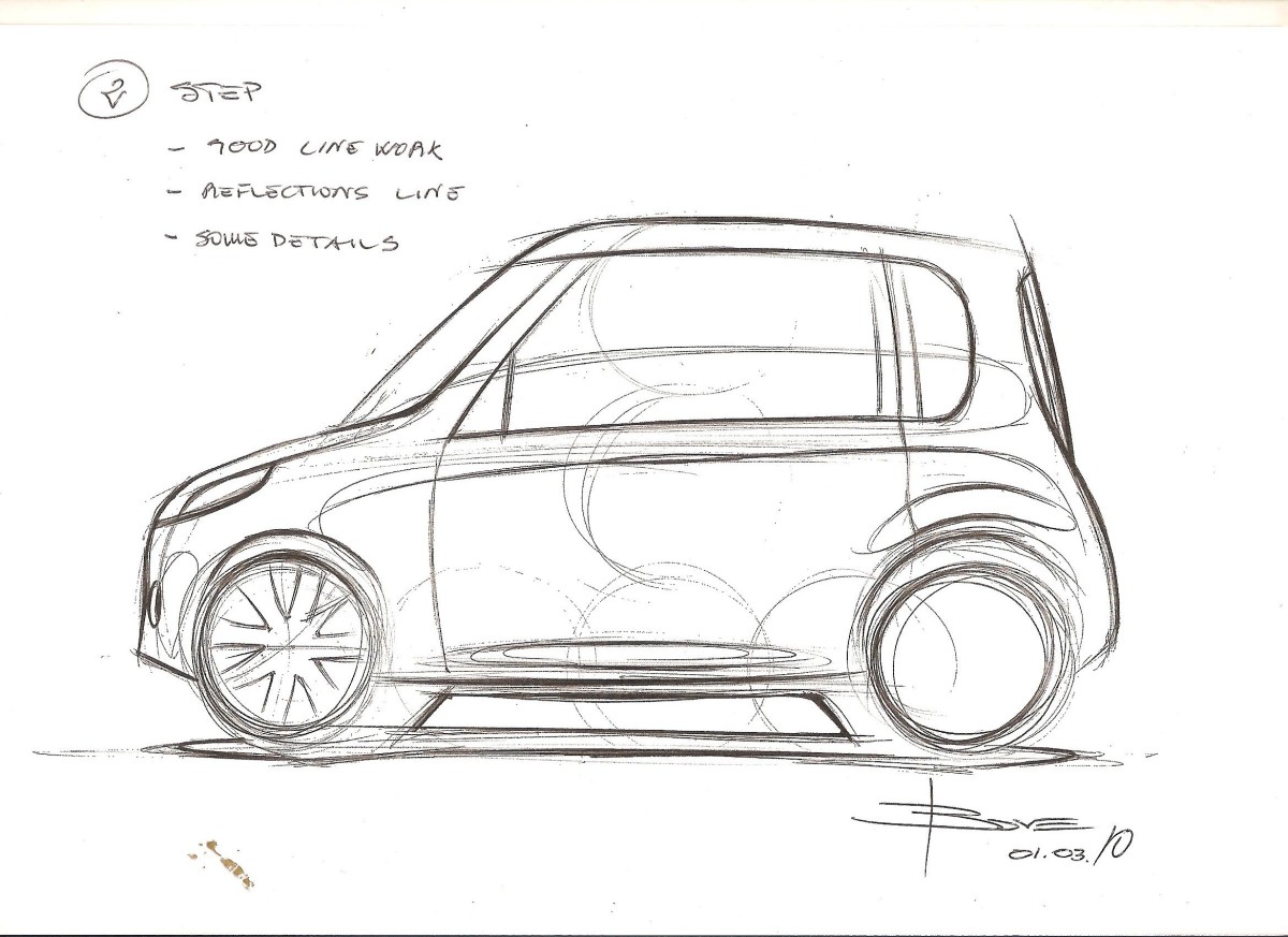 Share more than 169 car side sketch latest