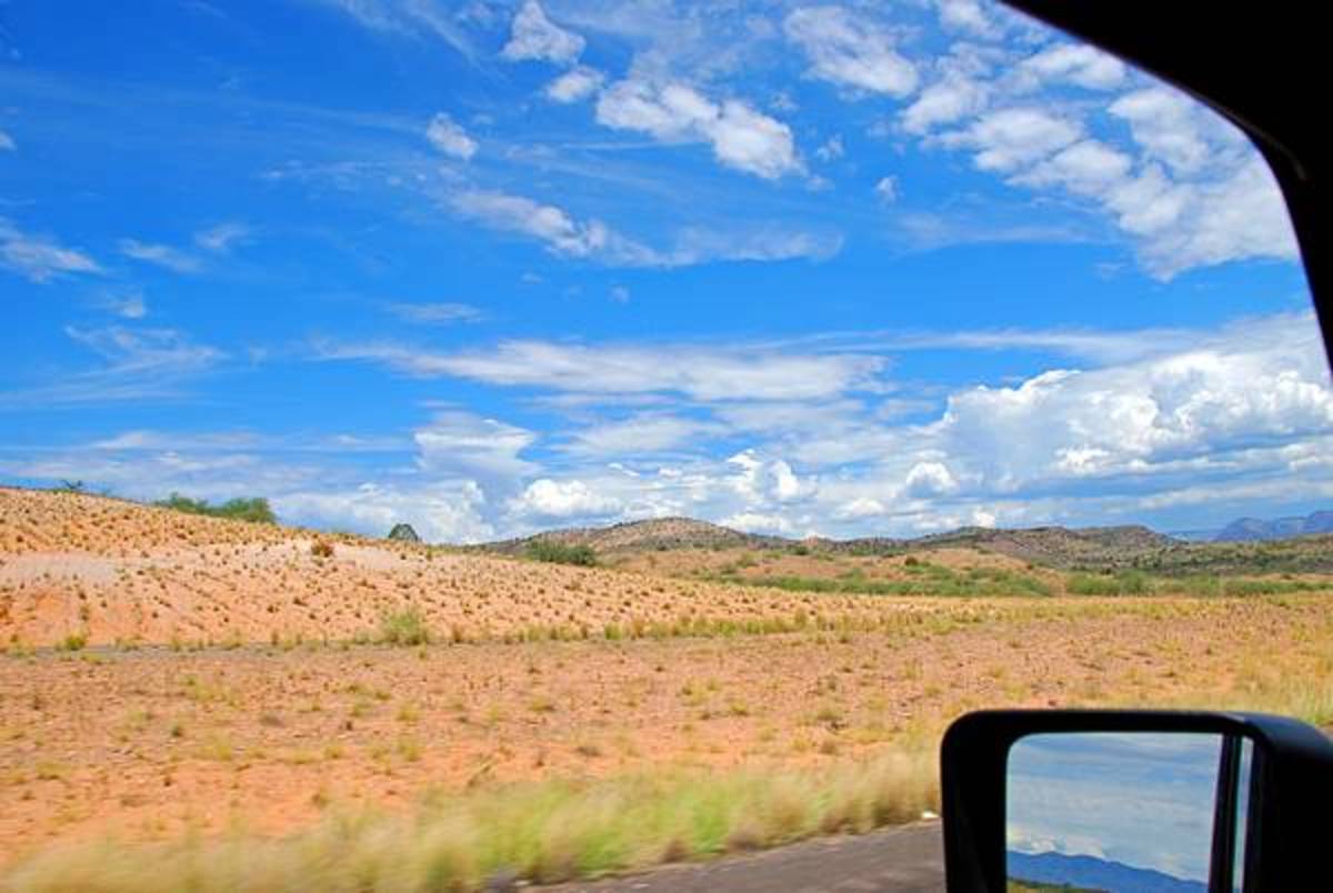 Looking out the Jeep Window in Valley Verde, AZ