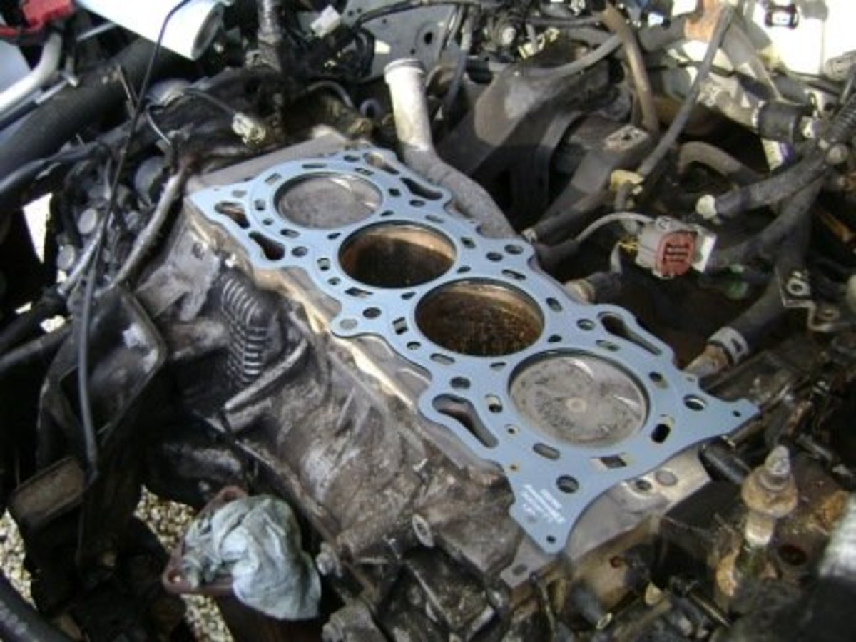 New Head Gasket with Cylinder Head ready of installation.