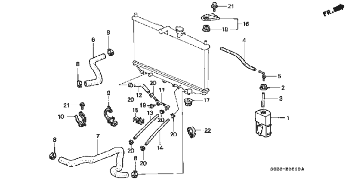 Radiator component details 