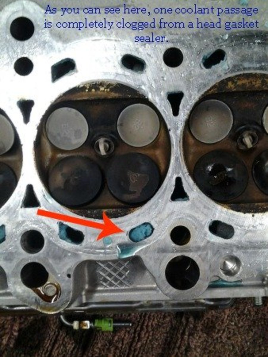 This is a blocked coolant passage. The customer used "Stop Leak" in the cooling system and caused even more problems.