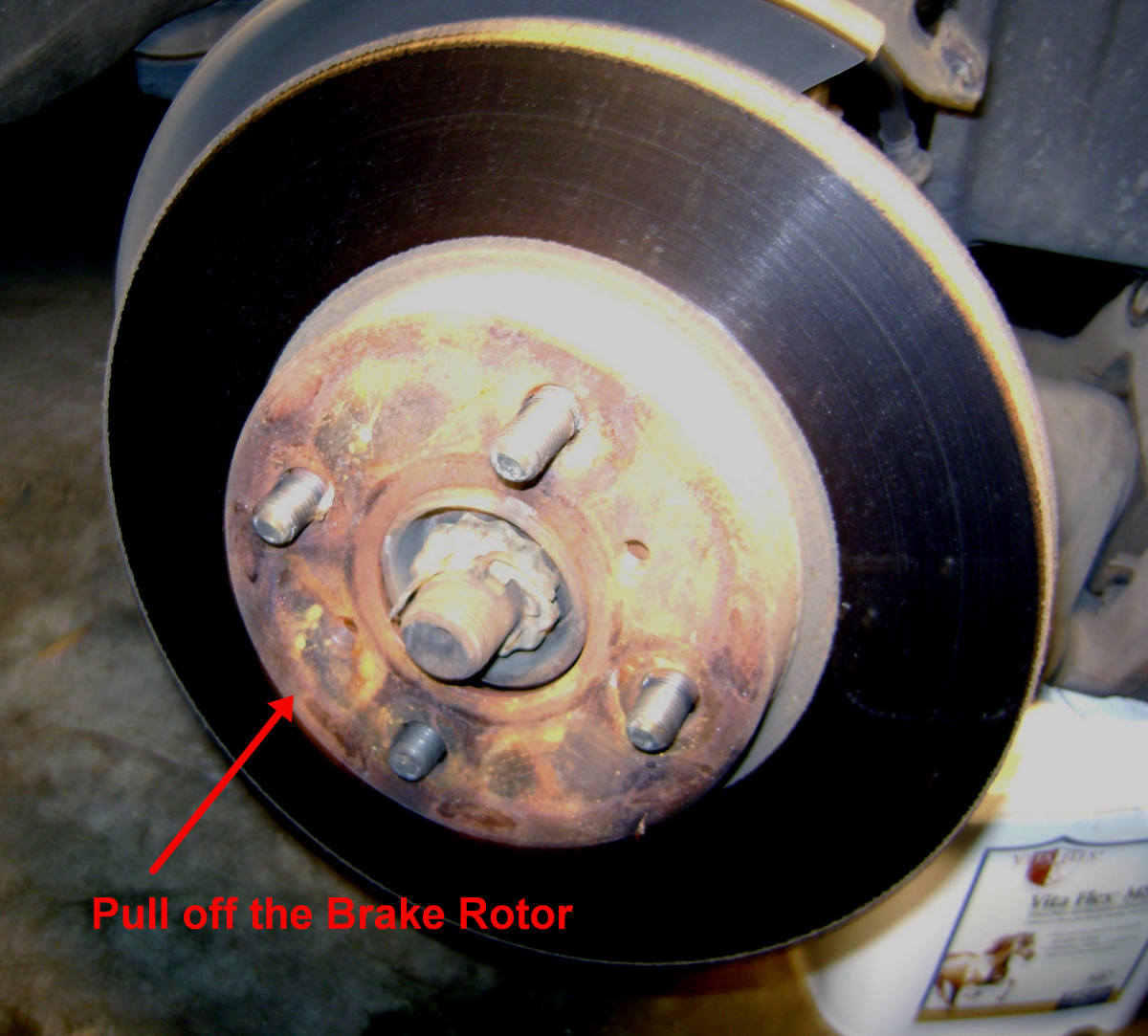 D.  Pull off the brake rotor
