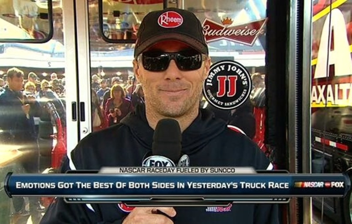 Kevin Harvick apologized on the following day's "Raceday" on FS1 for his post-race comments.