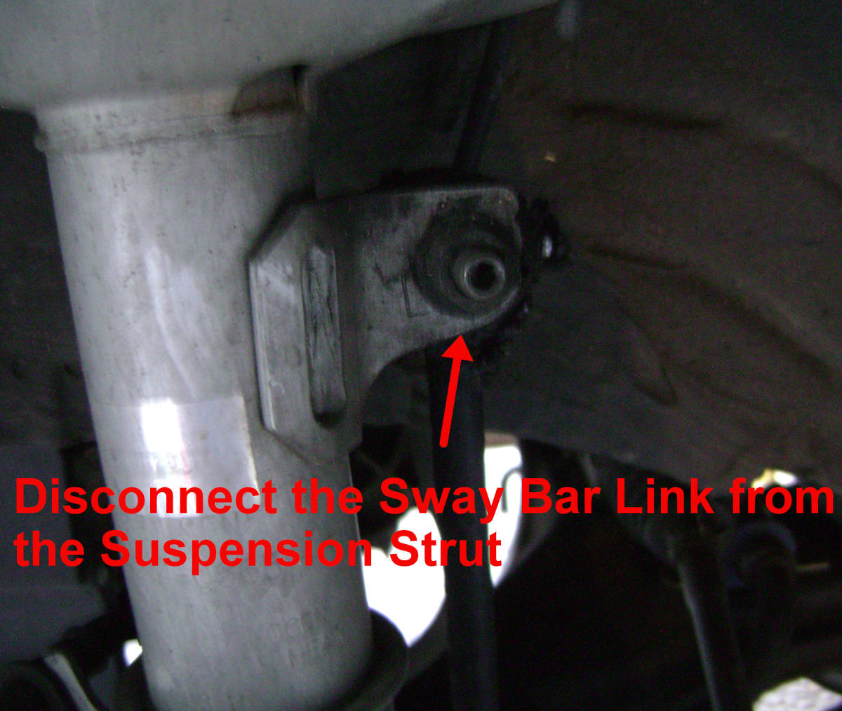 Camry suspension strut sway bar bracket