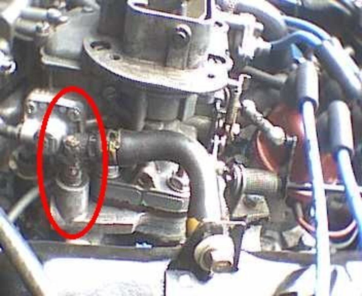 Many PCV valves are found around the top or one side of the engine.
