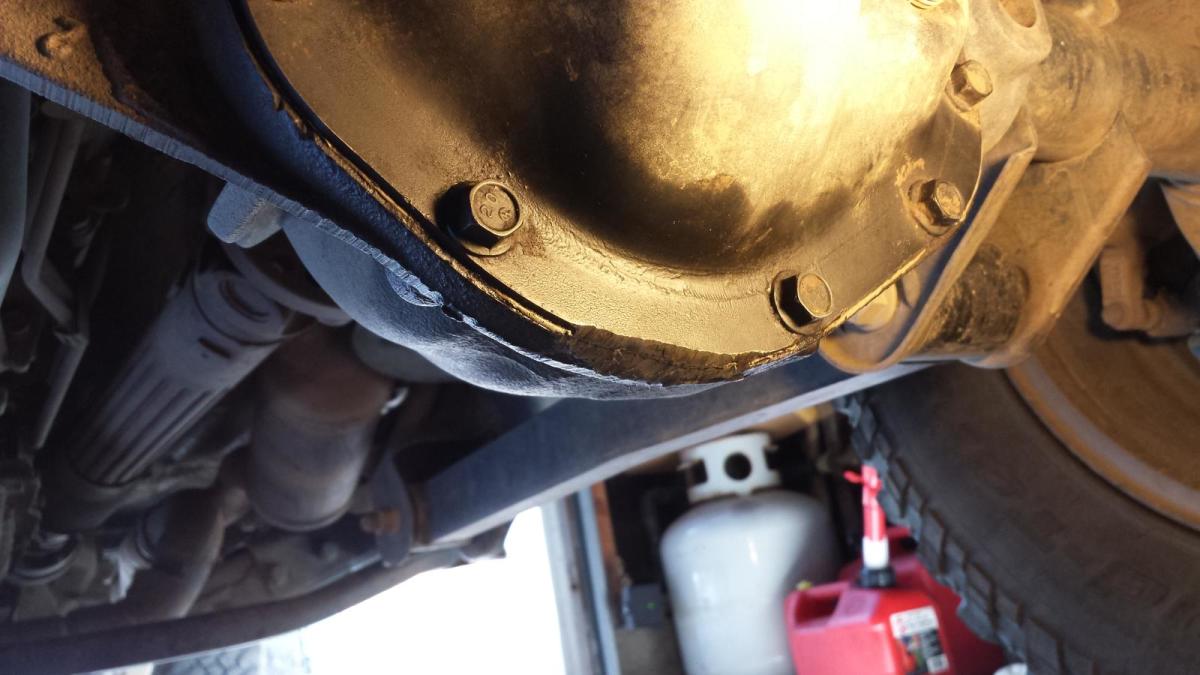 A leak may come from a differential.