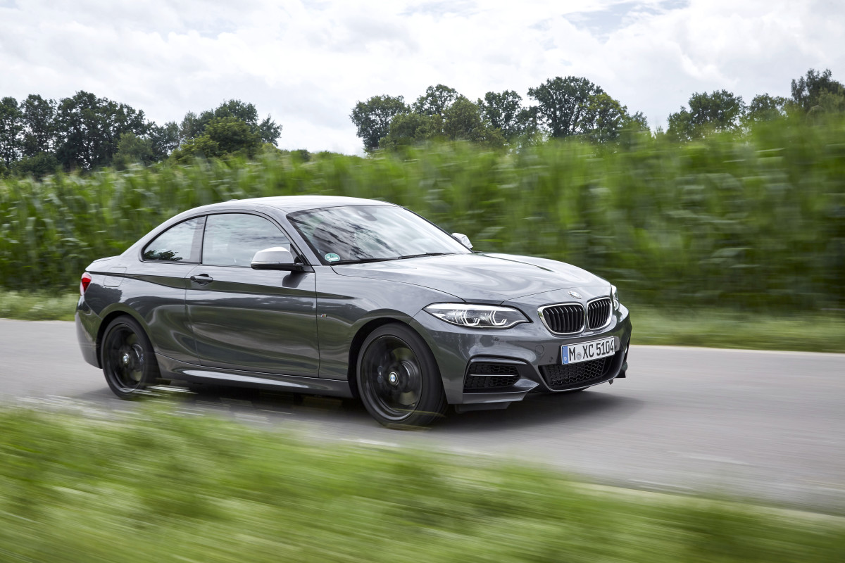 The BMW 2 Series gets a 2.0-liter turbocharged four-cylinder engine.