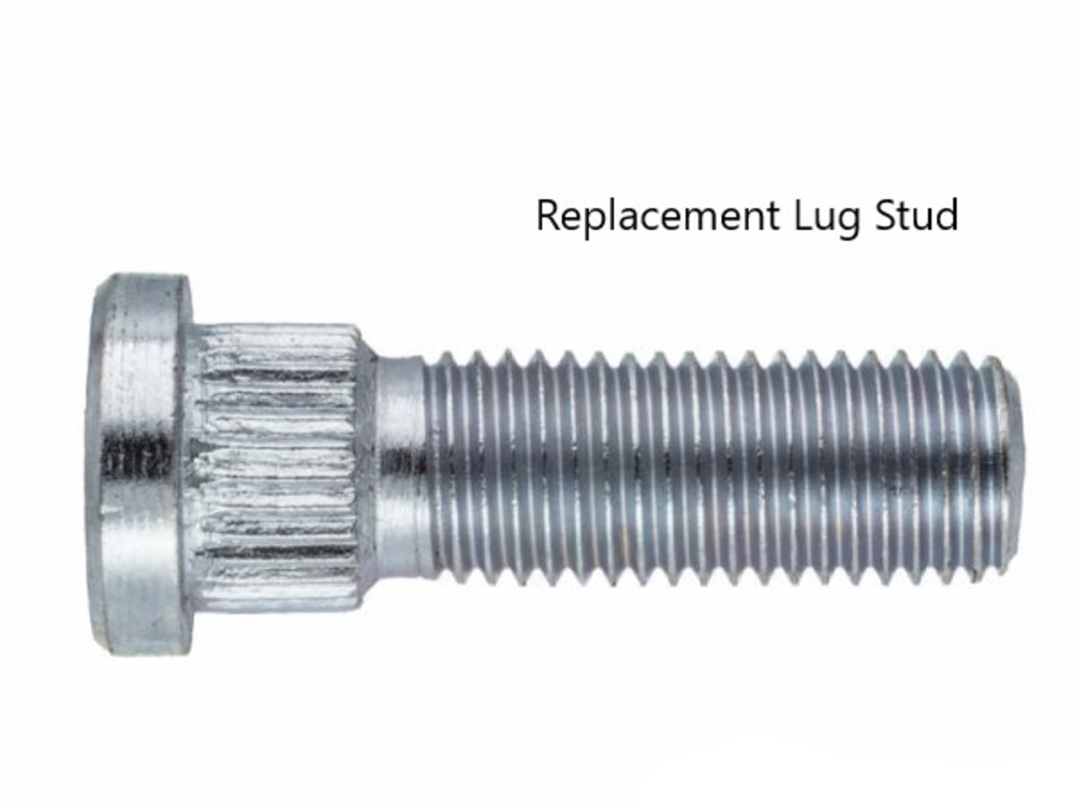 This is what a new replacement lug stud looks like.