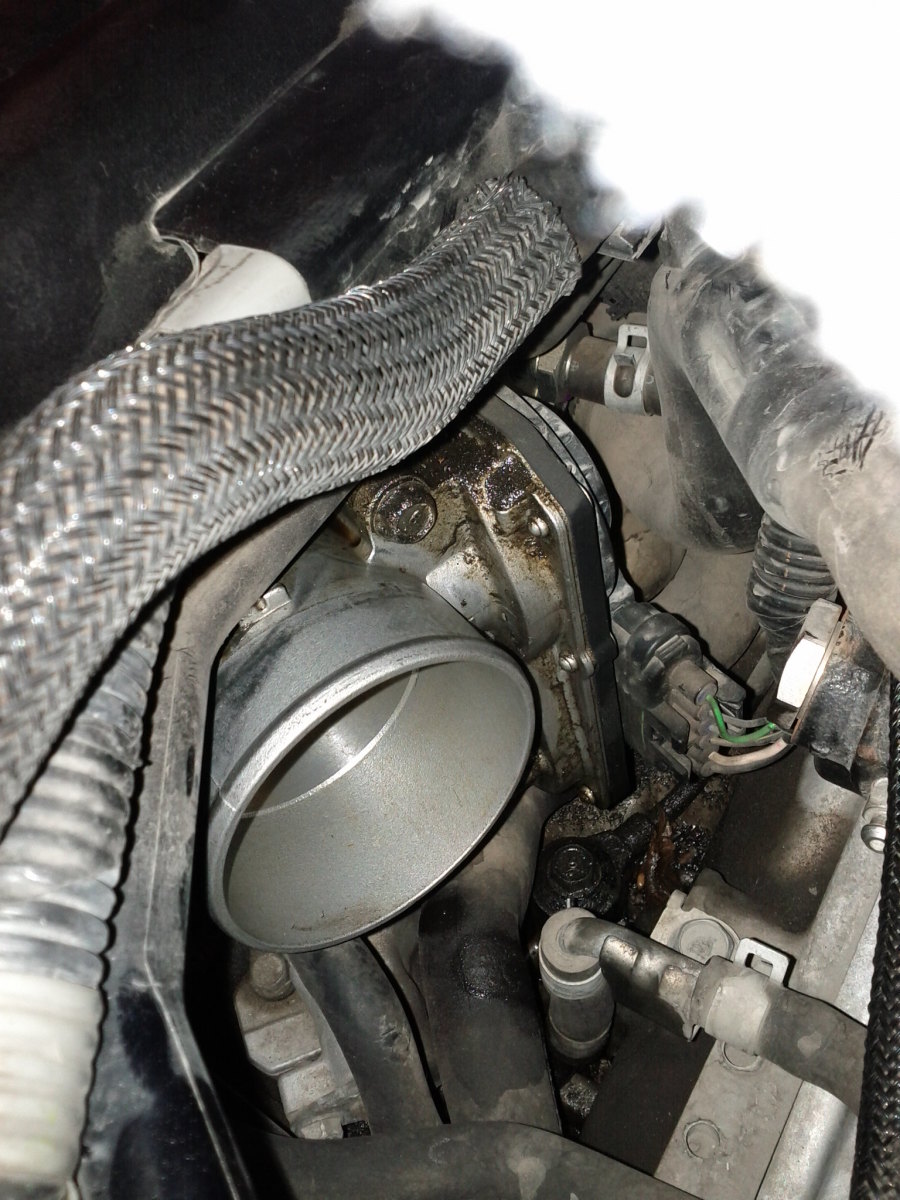 Passages in the IAC valve, next to the throttle body, may clog with fuel varnish.