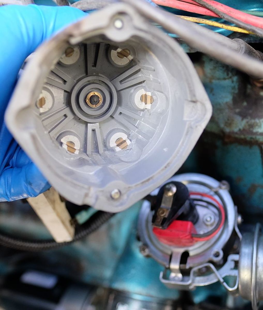 Check ignition system components that may be causing trouble like distributor cap and rotor.