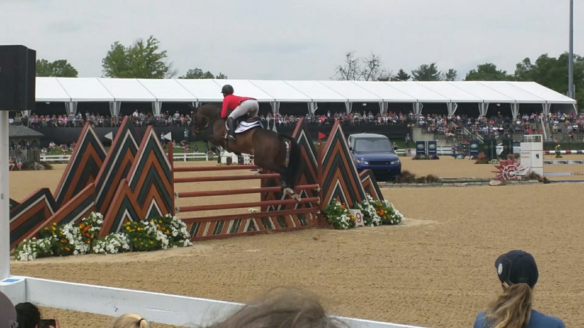 This photo was taken at Rolex Kentucky Three Day Event two years ago. You can't look at that pair and say they aren't athletes at the top of their sport!