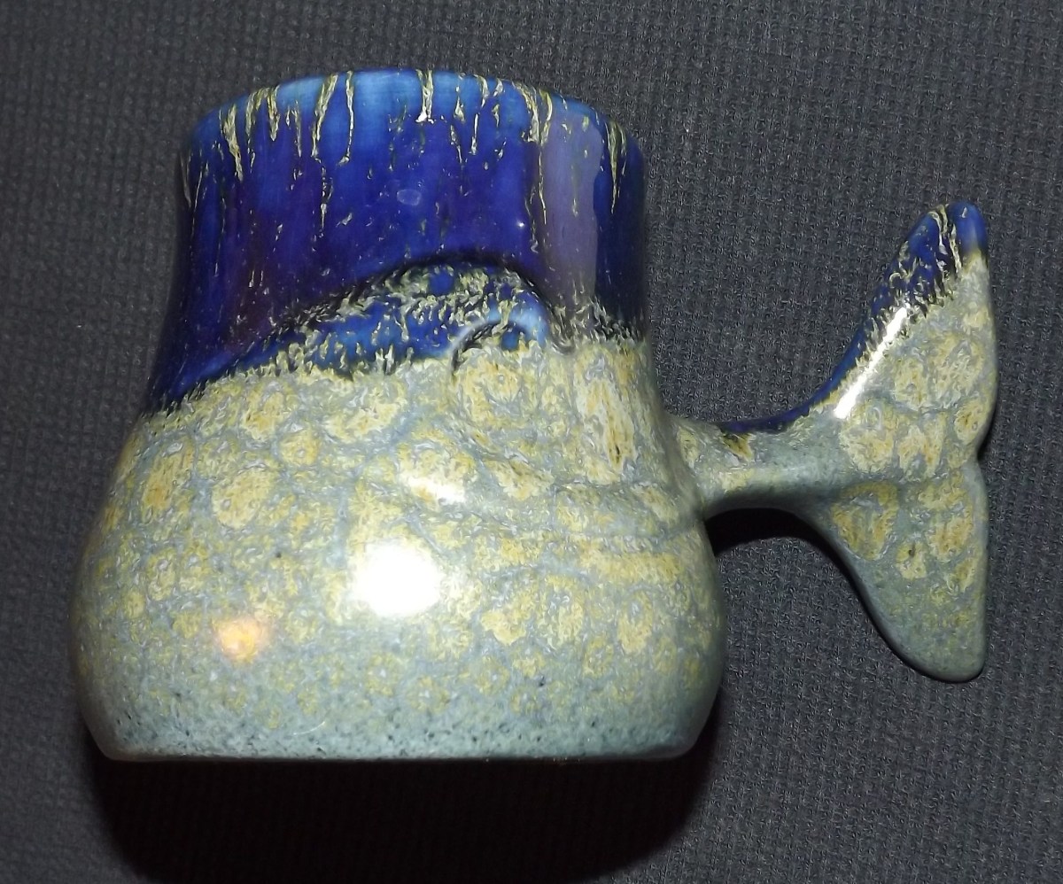 Whale Mug with a Tail for a Handle