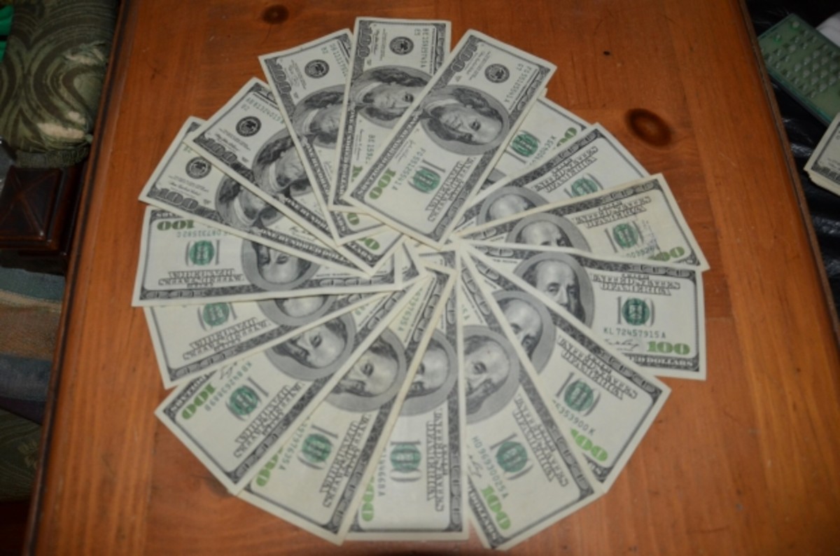 Lower Cox Bill to Save Money—Circle of Dollar Bills