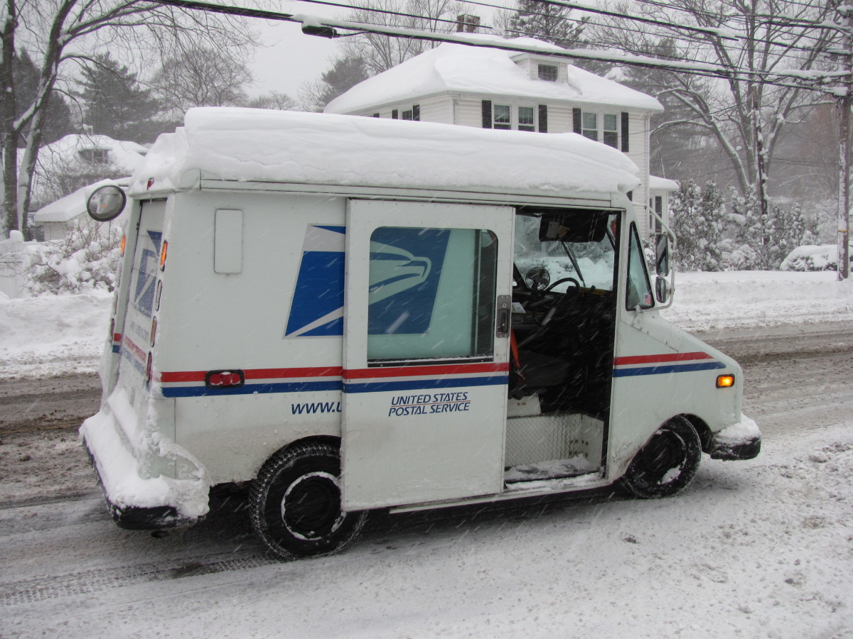 Making deliveries—even in the snow!