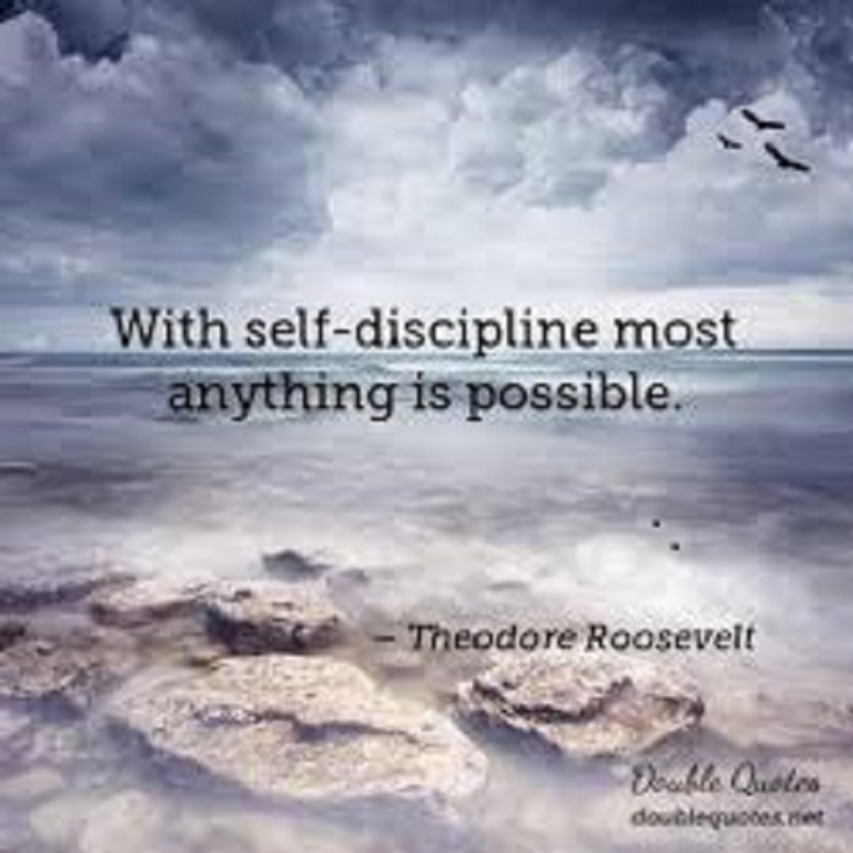 Self-discipline is important. 