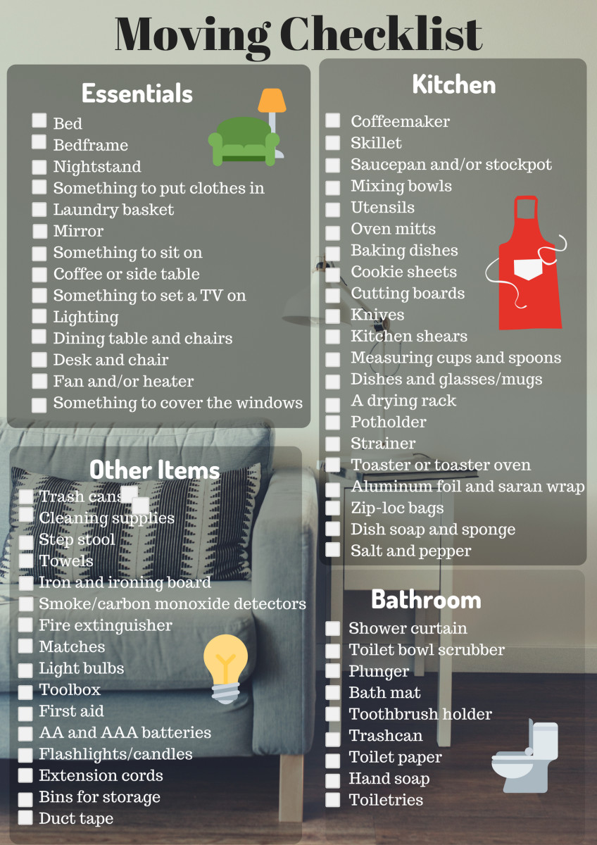 moving into a new house checklist