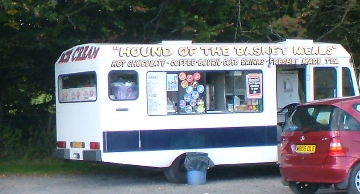 "The Hound of The Basket Meals" coffee kiosk, Hound Tor, Dartmoor