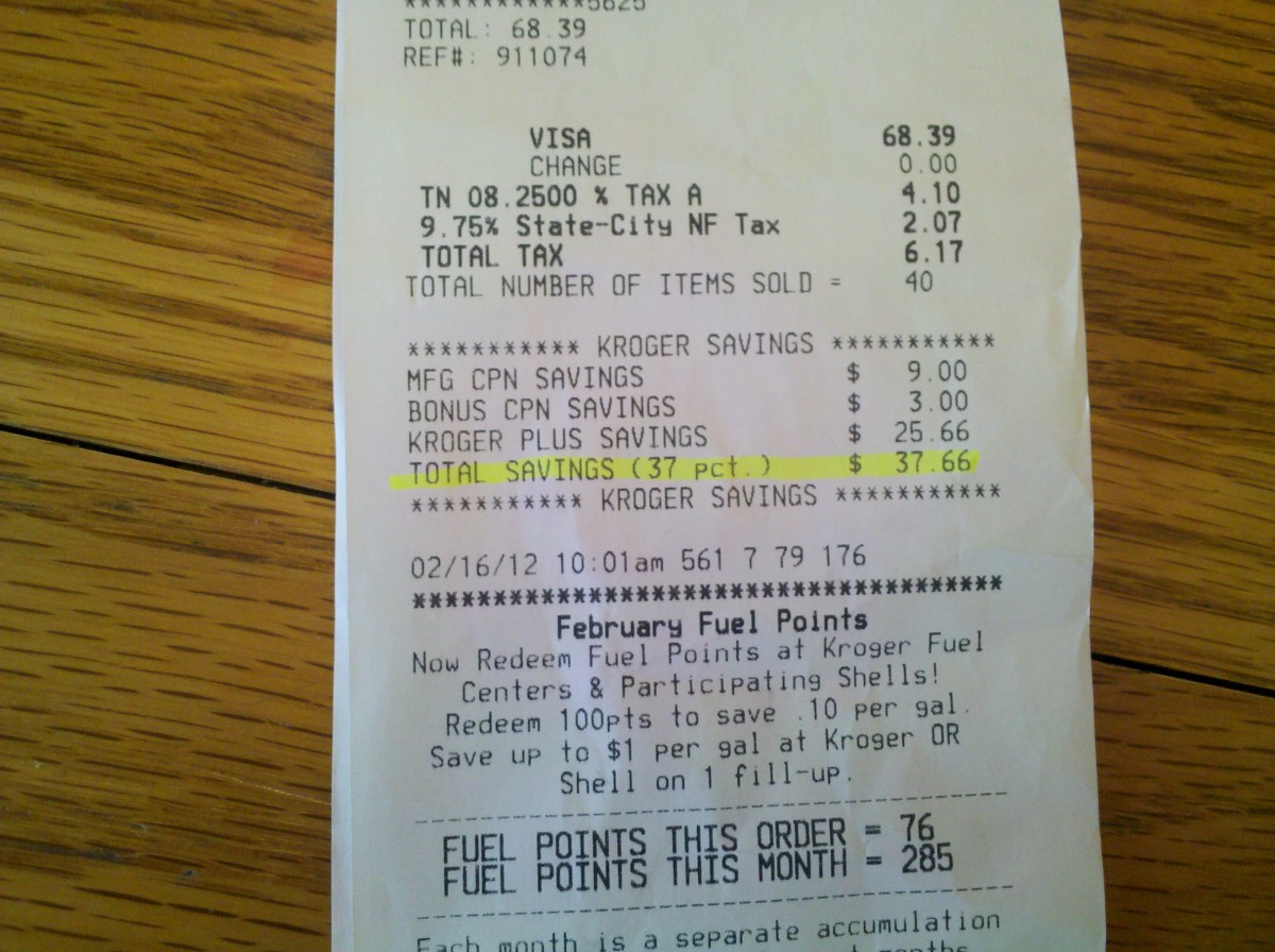 Look at those savings - I saved 37% off the entire bill with coupons!