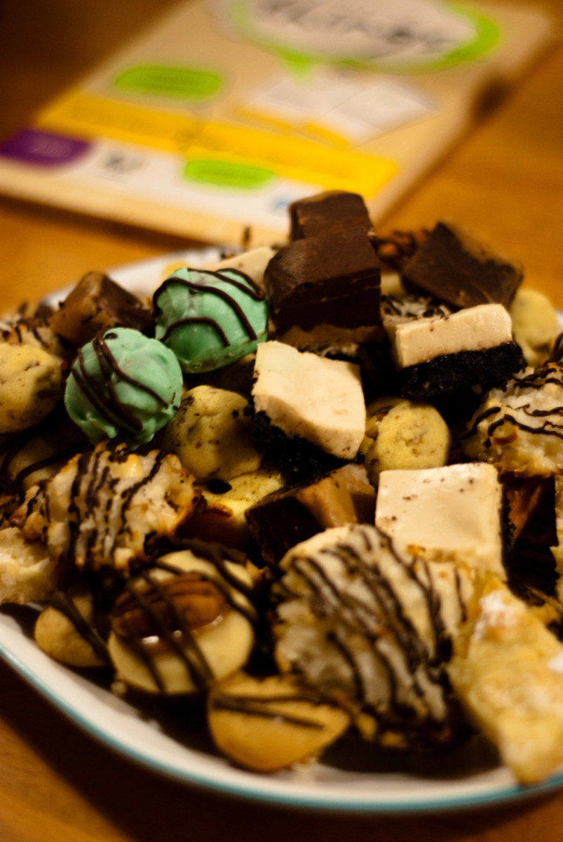 A big platter of cookies and a roomful of friendly coworkers equals an instant party!