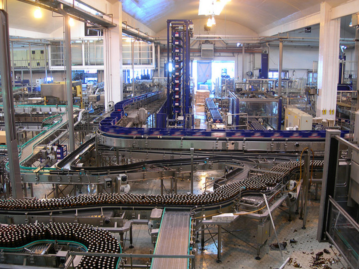 This assembly line for Duvel beer in Belgium ensures quality while reducing cost.