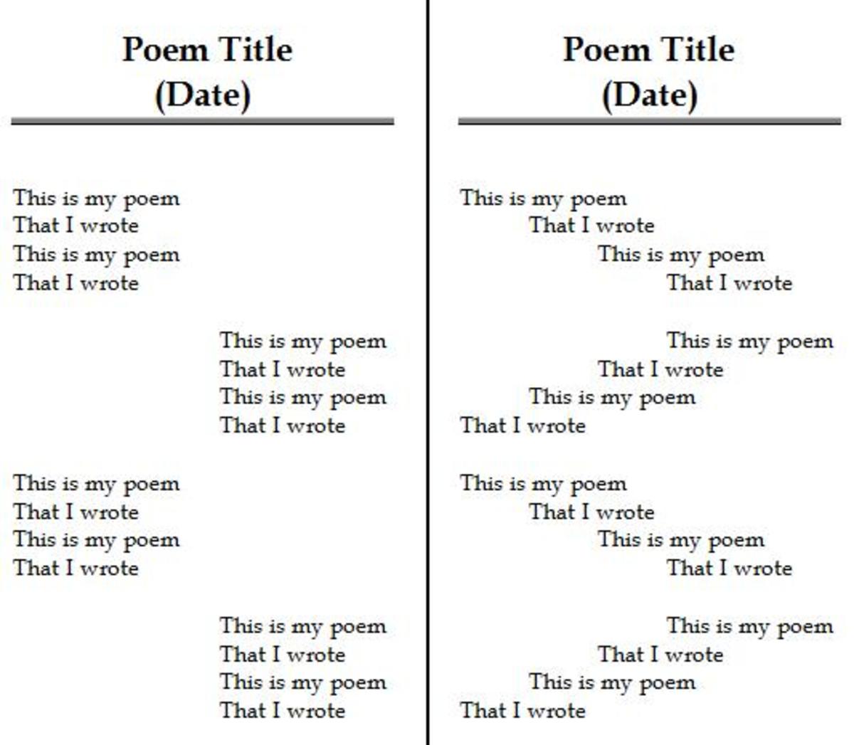 Poetry Book Format Template