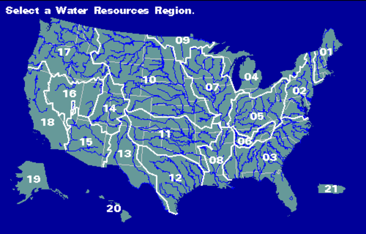Every part of the United States has rivers, except the southwest. If they're managed properly, there is no reason for a lack of water anywhere in the U.S.
