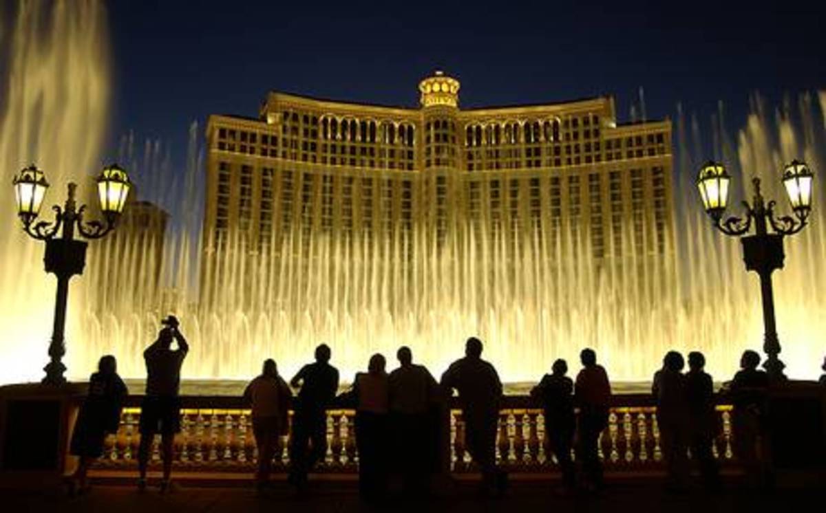 Bellagio fountains in Las Vegas