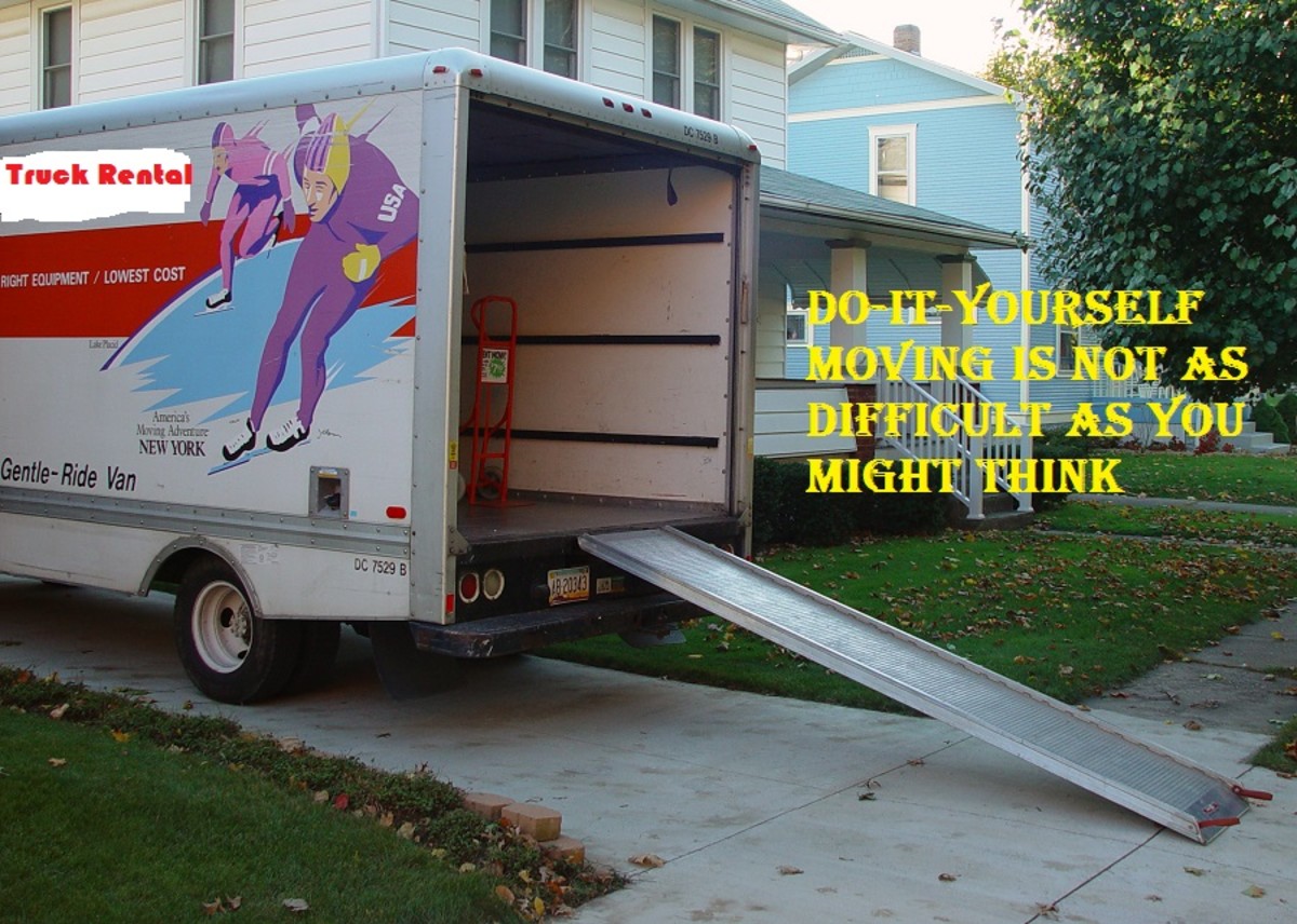 Rent a moving truck and save money.