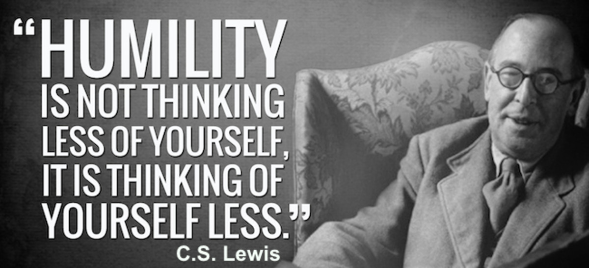 Humility is thinking of yourself less.