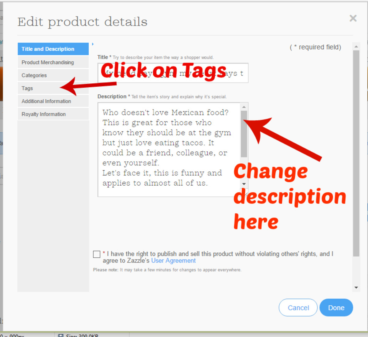 Zazzle Keywords and Tag Words ToughNickel