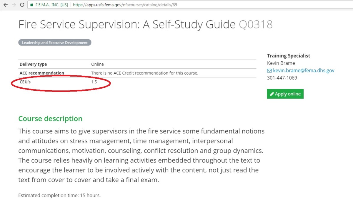 Make sure you confirm that an online course offers credited CEs.  (Example: NFA Self Study)