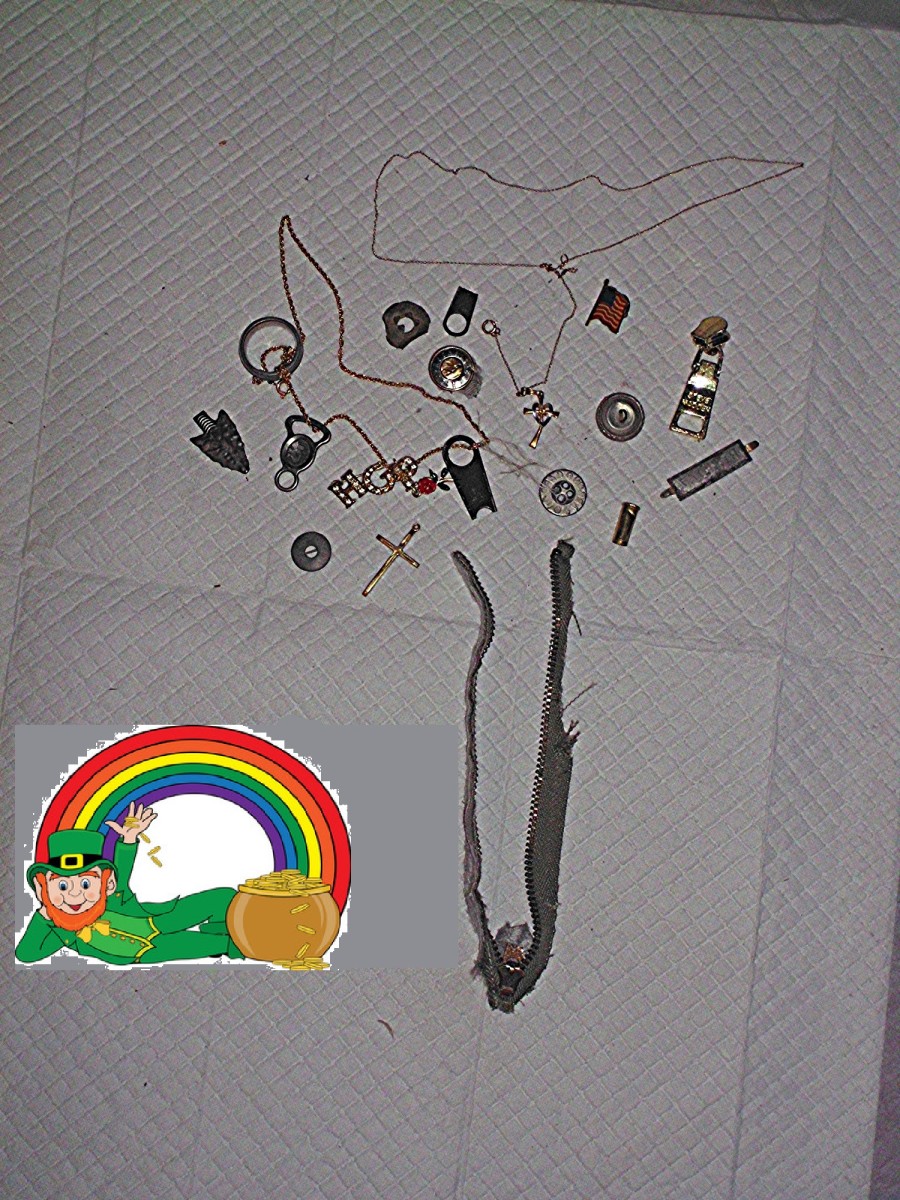 An assortment of brass bits collected recently.