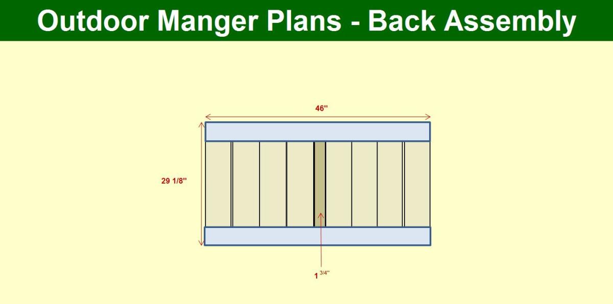 Manger Back Assembly Plans