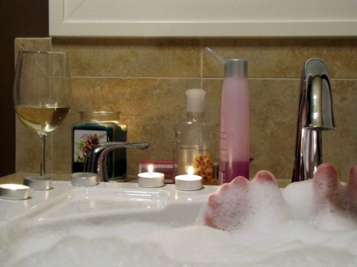 First, choose the perfect bubble bath for this occasion. 