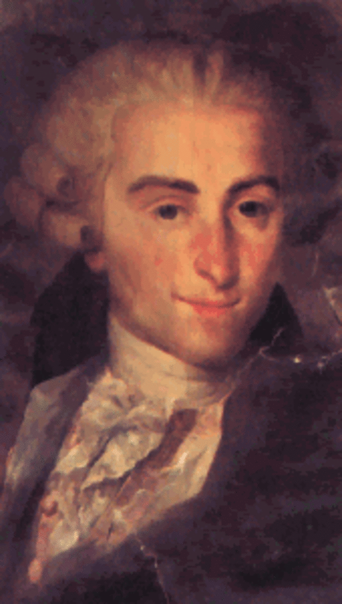 Portrait of Giovanni Battista Sammartini one of the earliest symphony composers.