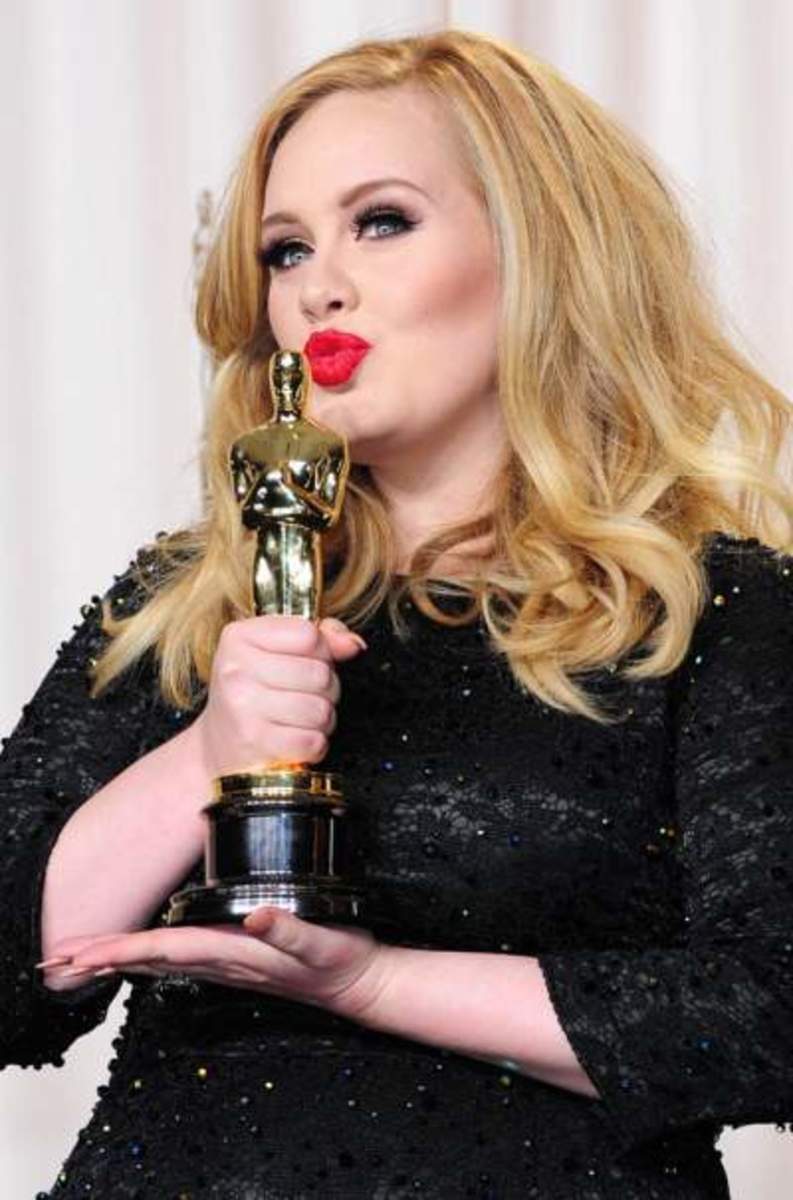 Even Adele gets stage fright.