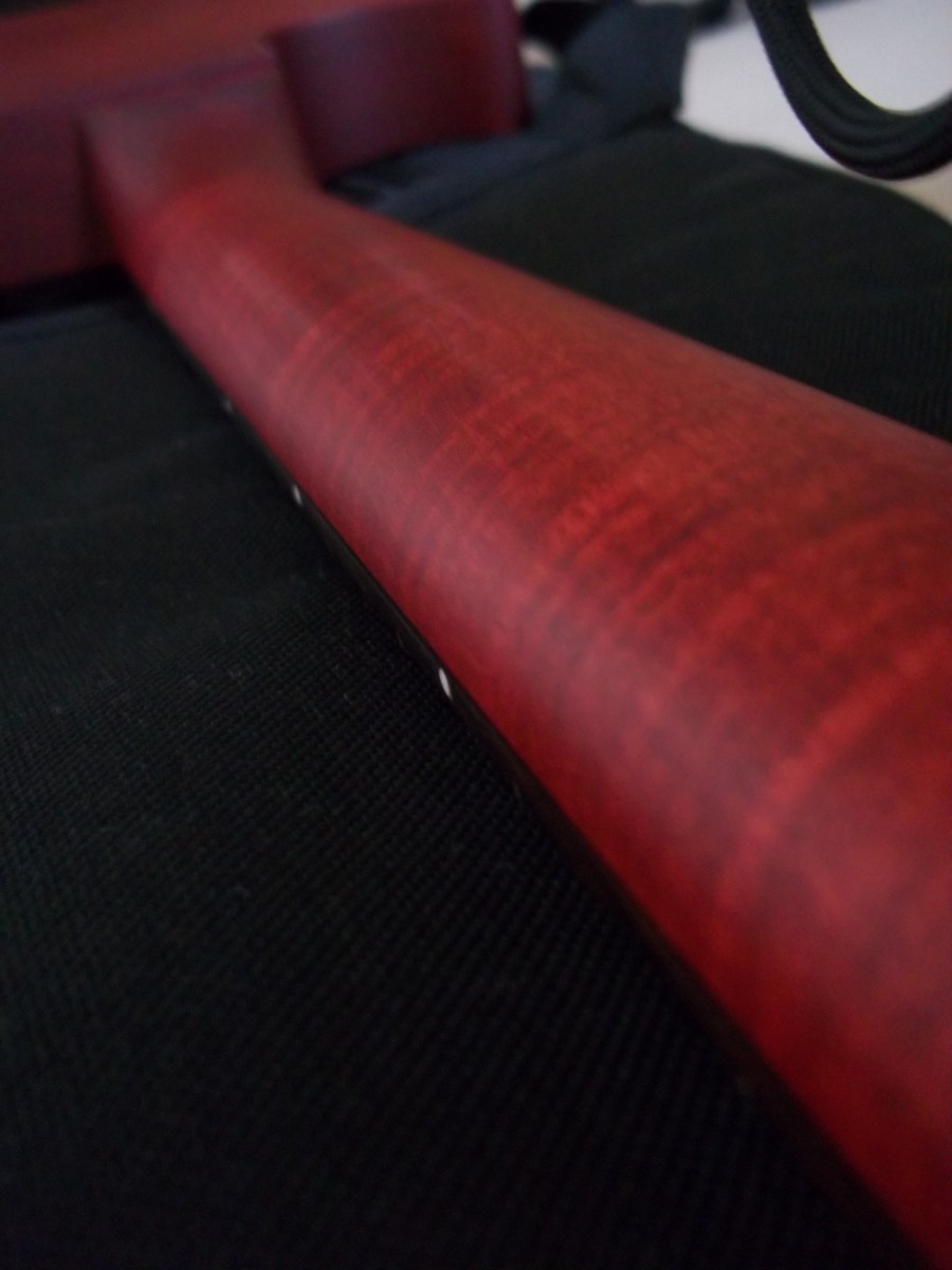 Its not only bodies that are flamed, Here is the flamed neck on my Gibson LPJ