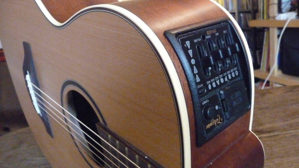 CT4B II Preamp on the Takamine Pro Series 3 Orchestra