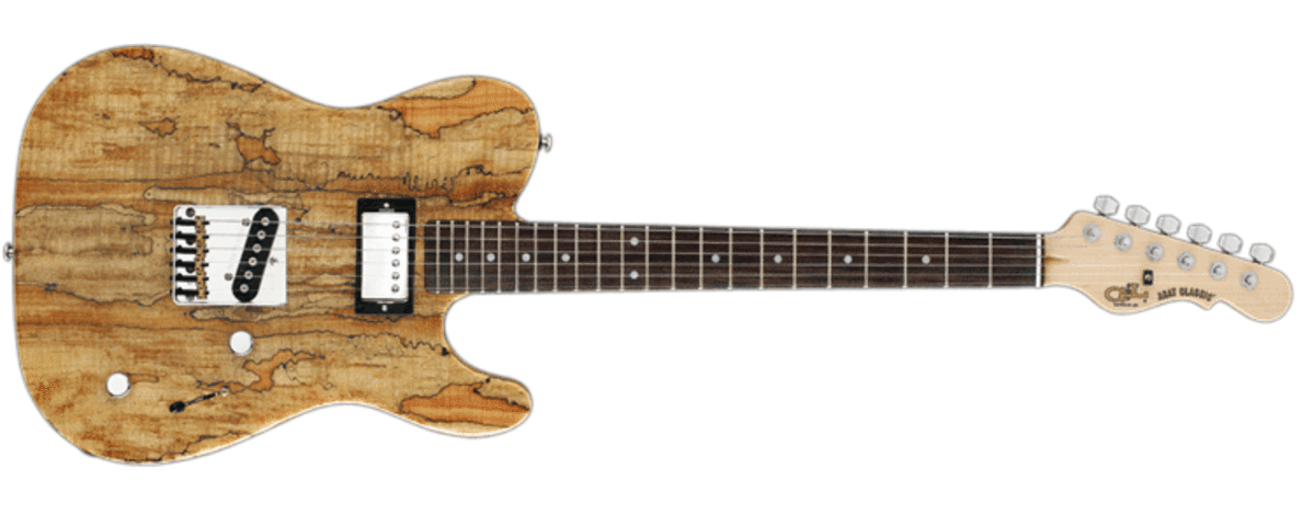 G&L USA ASAT Classic Bluesboy spalted maple top