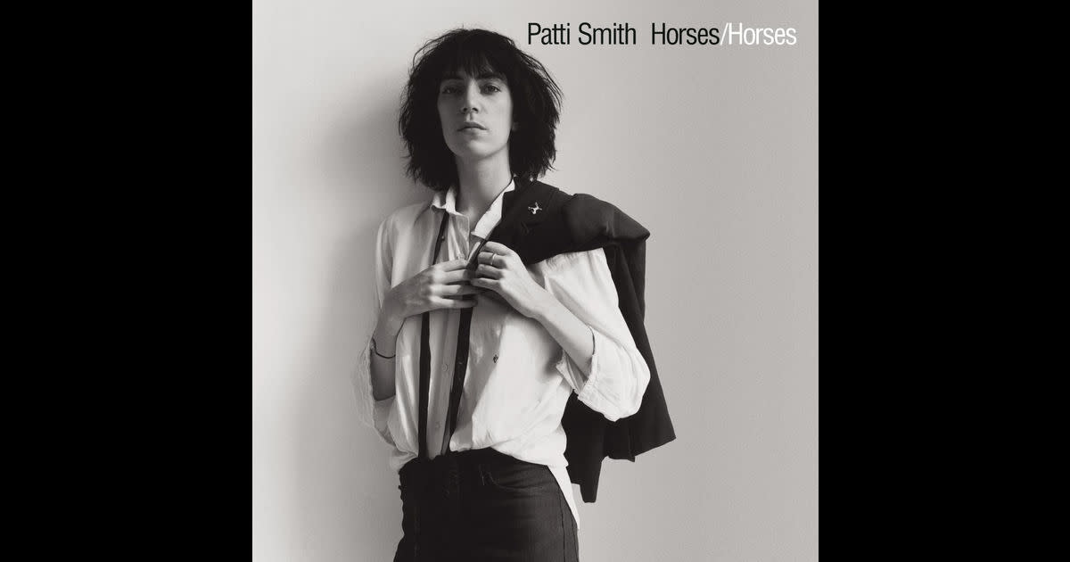 Patti Smith As Seen by Robert Mapplethorpe on the cover of her album, simply called Horses