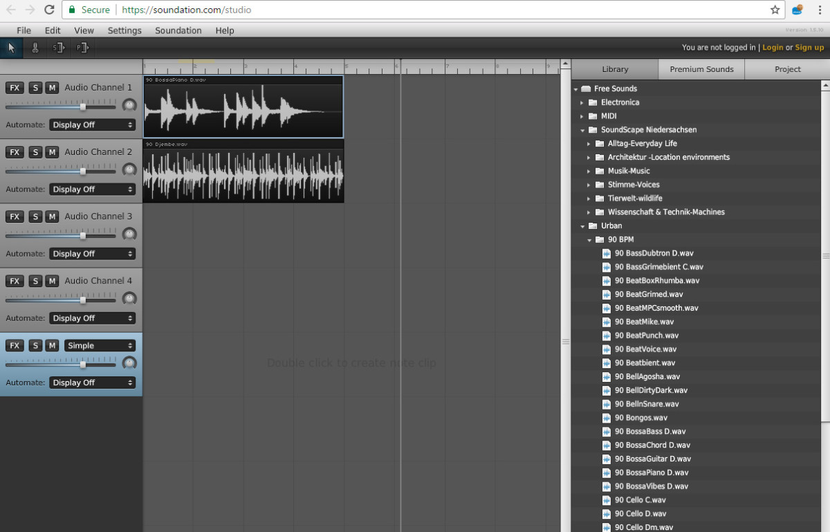 You can use Soundation to create your samples.