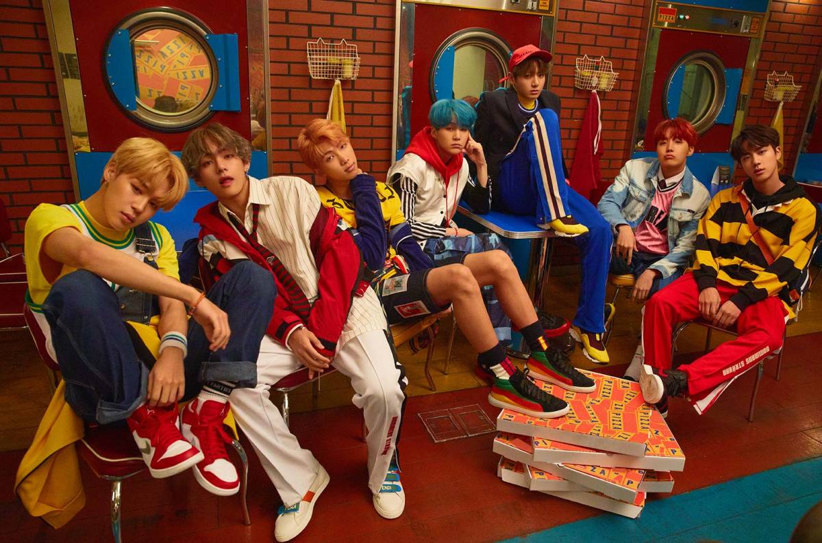 The K-pop group BTS has released many songs dealing with social issues as well as depression and first love. 